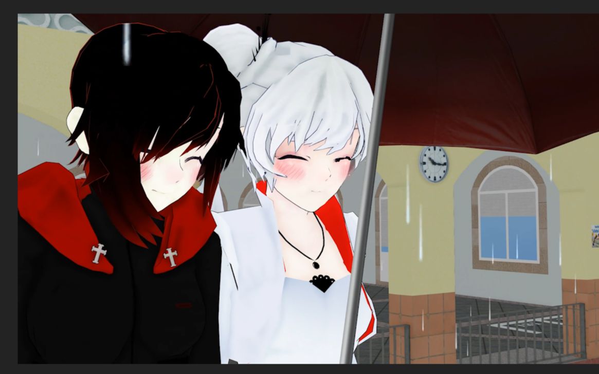 【rwby/ mmd红白温情小剧场】借伞