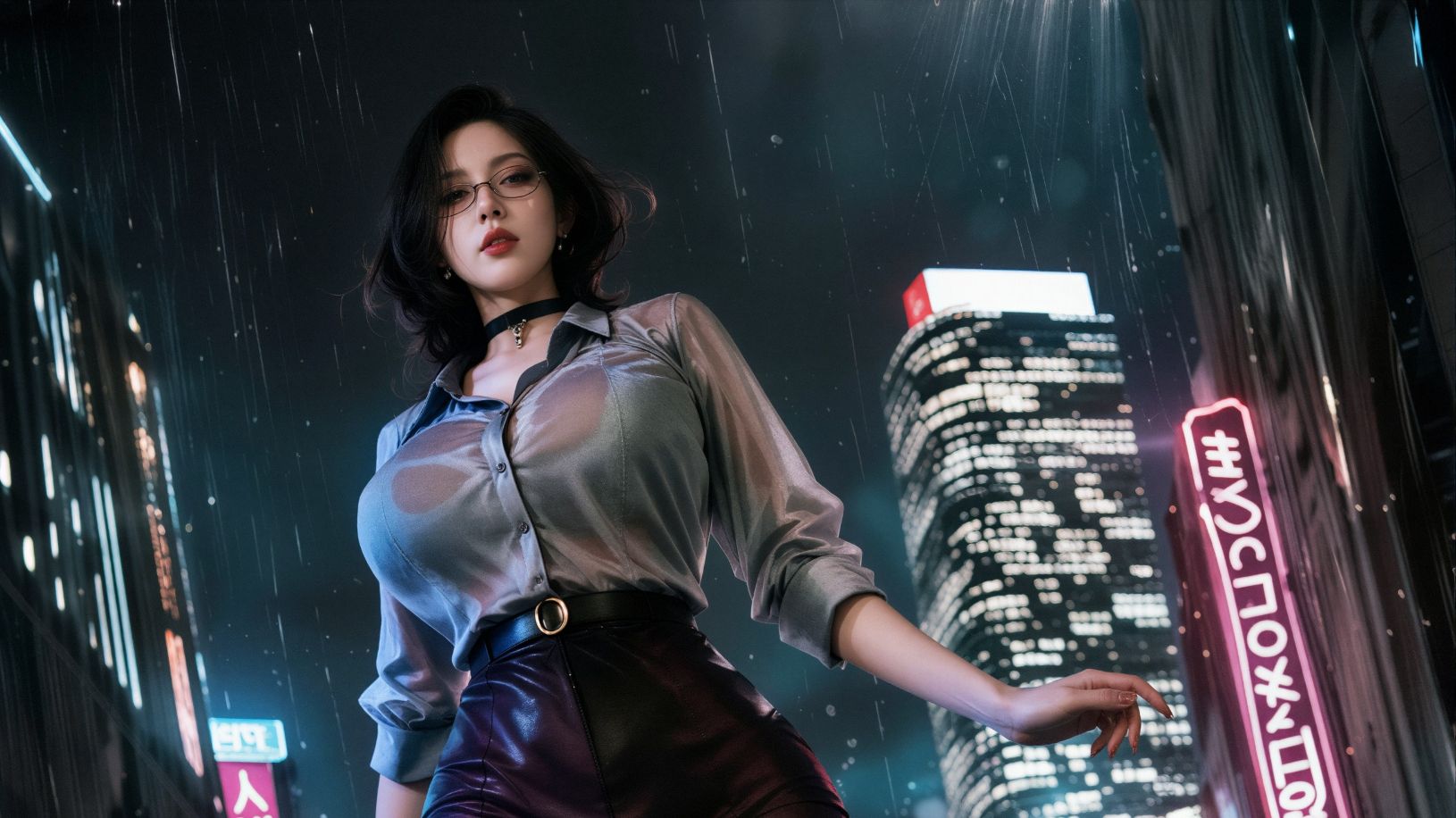雨中漫步