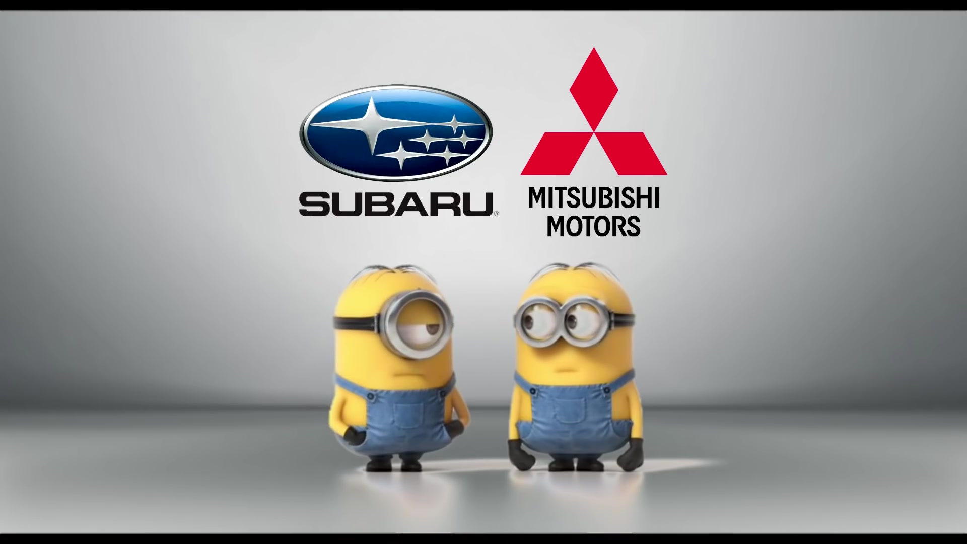 斯巴鲁vs三菱 subaru vs mitsubishi minions style