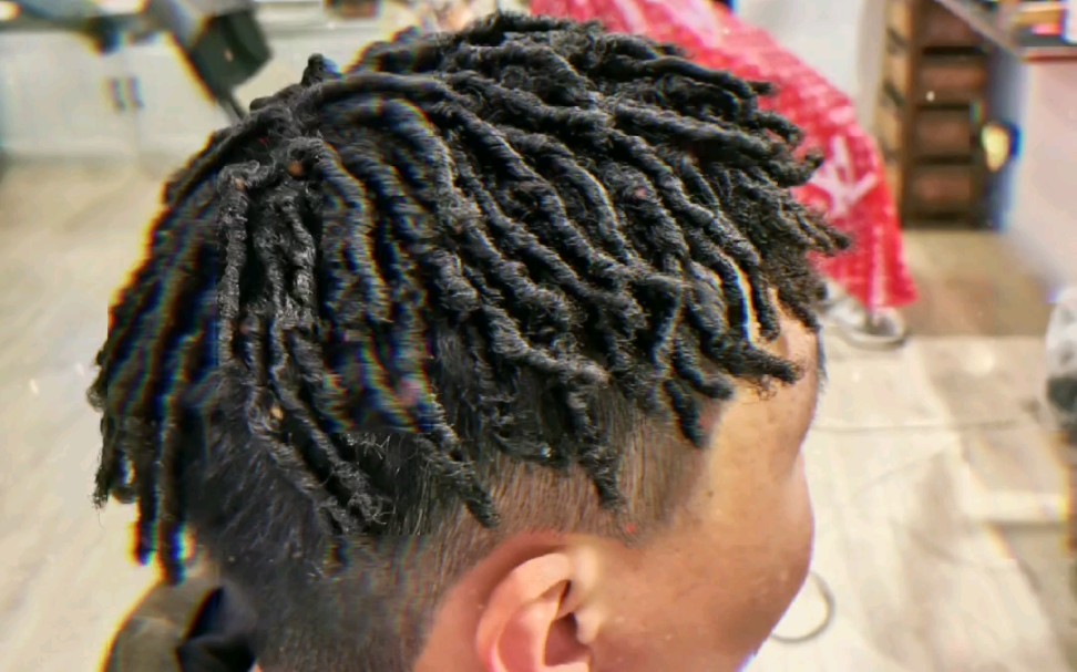 黑人烫复烫脏辫效果