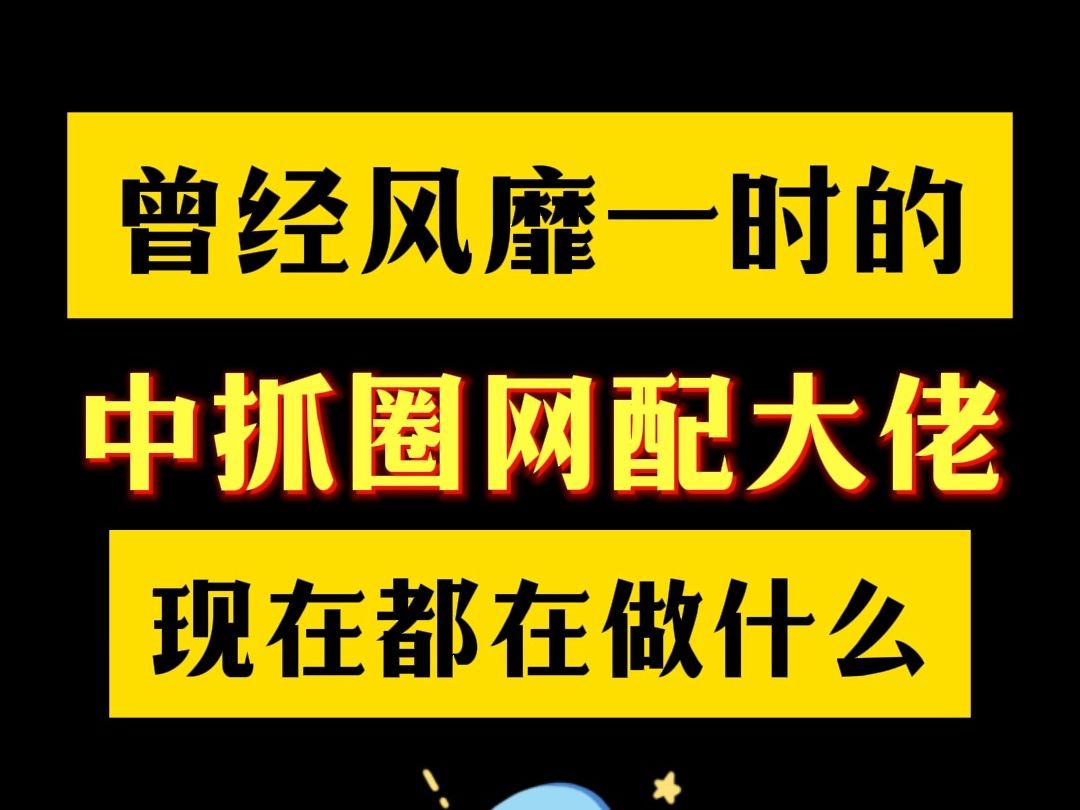 曾经风靡一时的中抓圈网配大佬现在都在做什么?哔哩哔哩bilibili