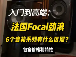 下载视频: 法国劲浪音箱6个系列有什么区别？价格横跨千元到百万，一般发烧友最少知道2个