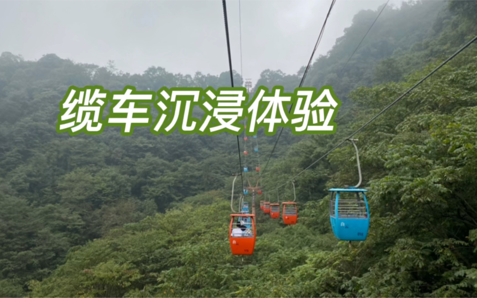 青城山后山缆车沉浸体验哔哩哔哩bilibili