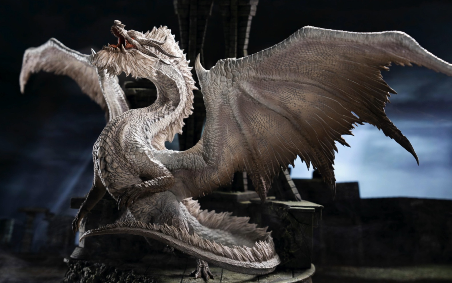 dragon frontier龙之边境怪物猎人 日轮沉蚀 祖龙全身雕像