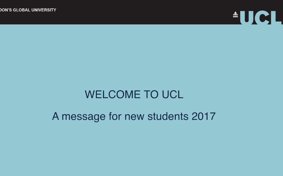 伦敦大学学院UCL官方新生欢迎视频(2017秋)哔哩哔哩bilibili