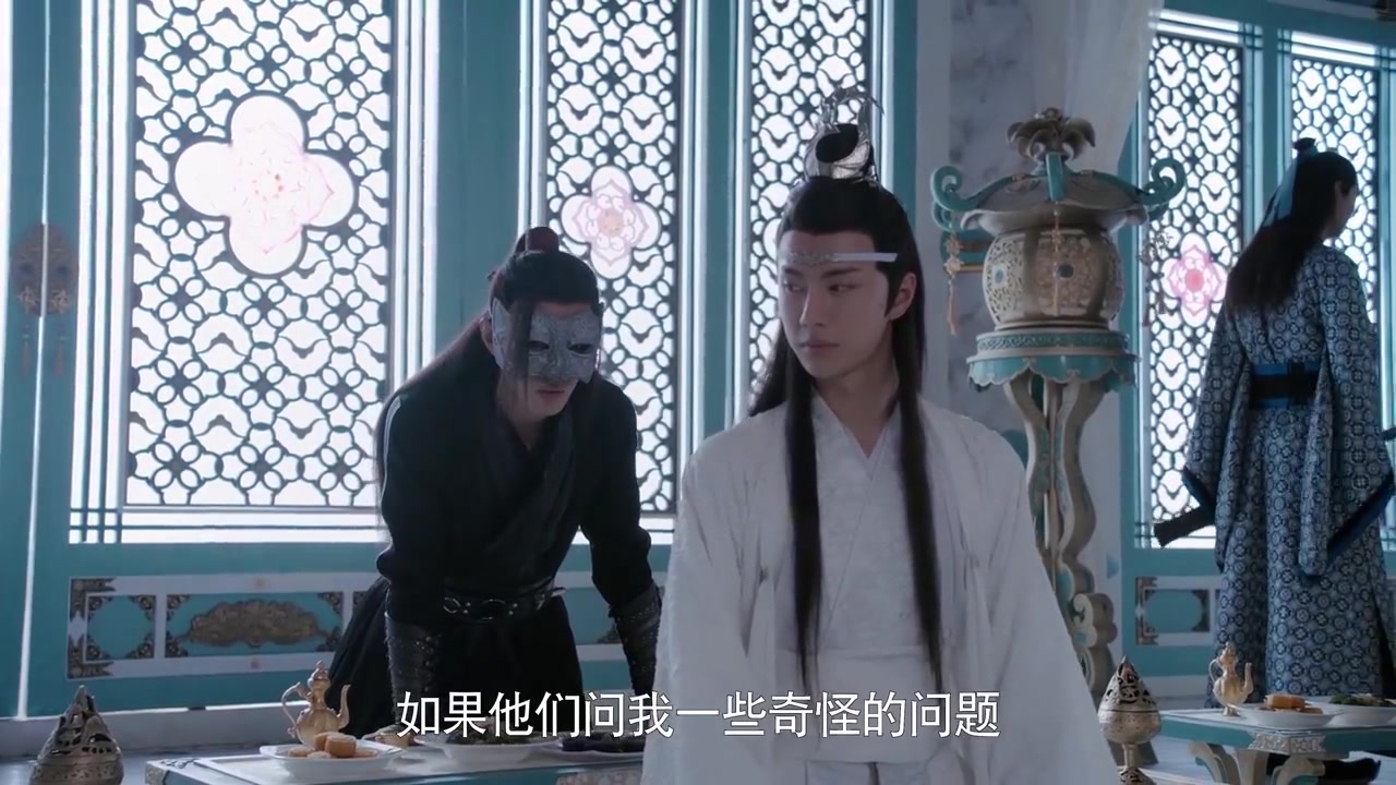 陈情令:魏无羡跟蓝湛同登金麟台,面具太帅了哔哩哔哩bilibili