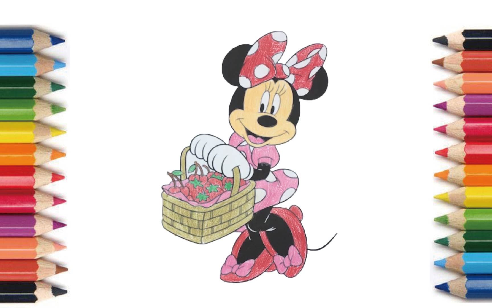 【coloring】minnie【塗り絵】ミニー 【涂色】米妮  #coloring 415