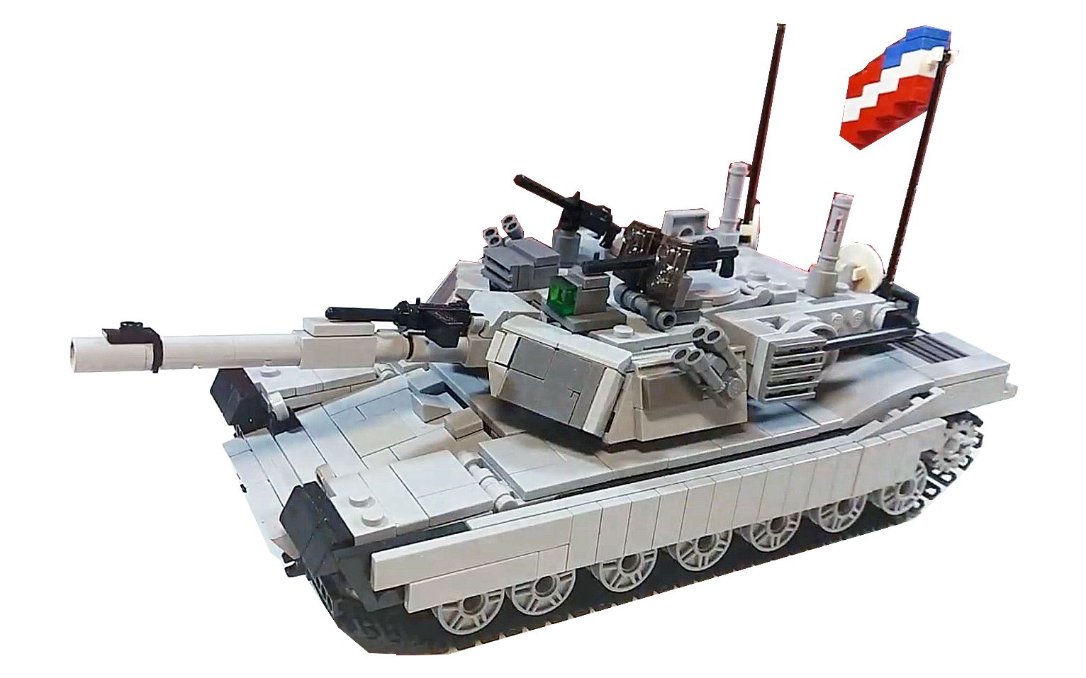 乐高moc教程 美国m1艾布拉姆斯主战坦克 拼搭指南_哔哩哔哩_bilibili