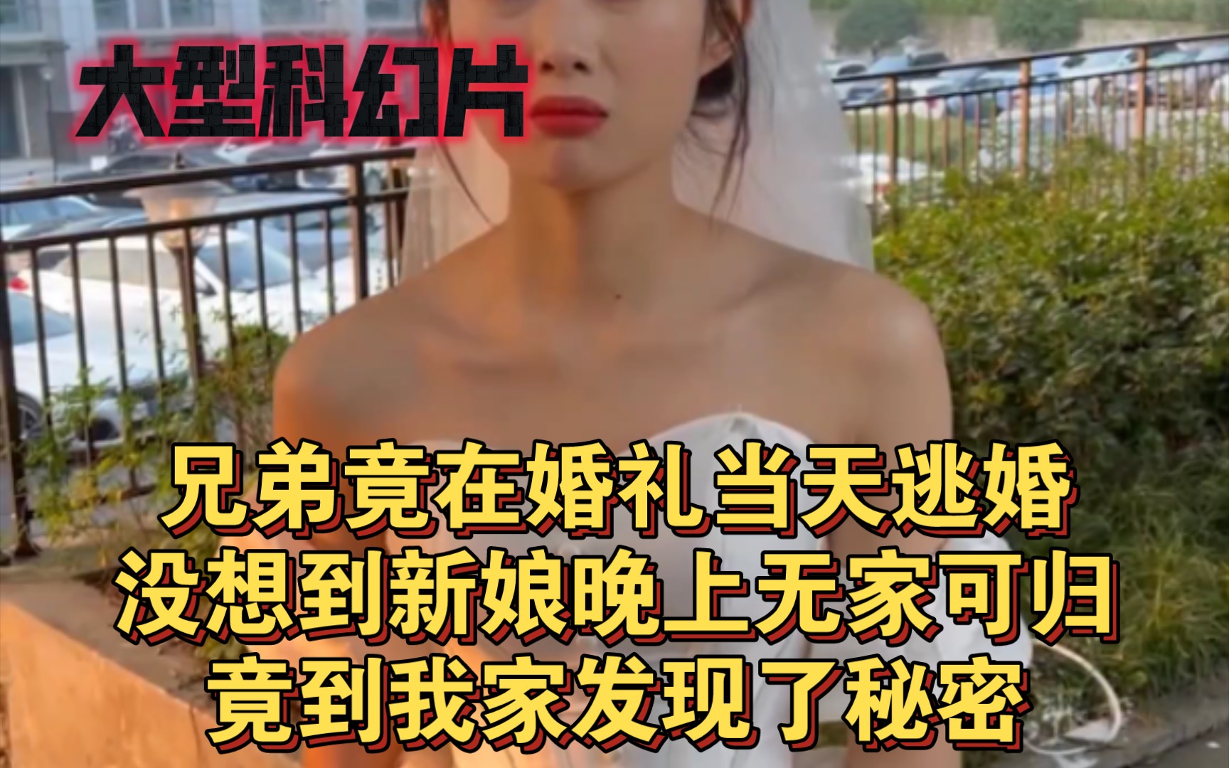 [图]大型科幻片:兄弟竟在婚礼当天逃婚，新娘晚上竟住到了我家