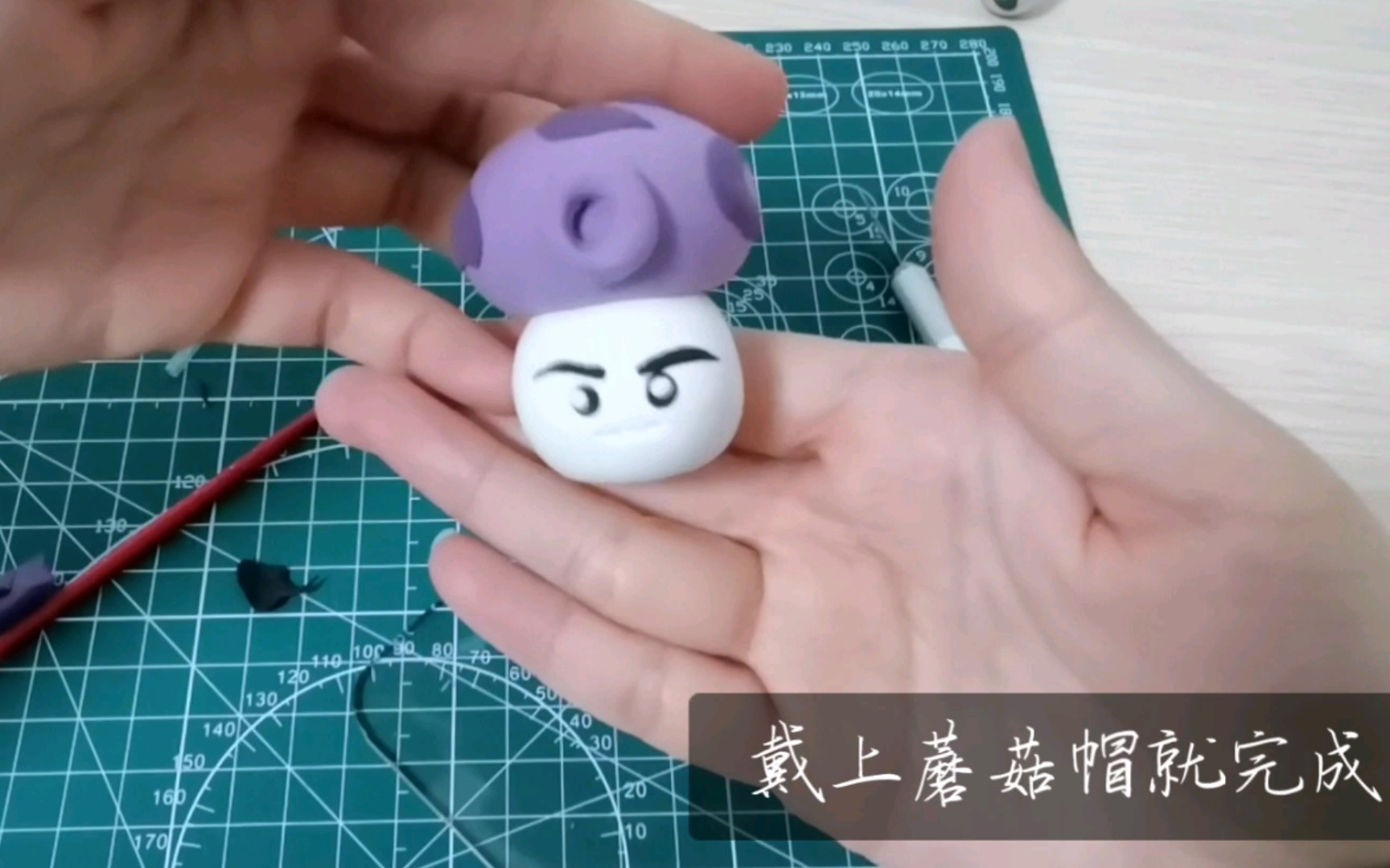 粘土教学新手计划100个粘土的flag18植物大战僵尸大喷菇