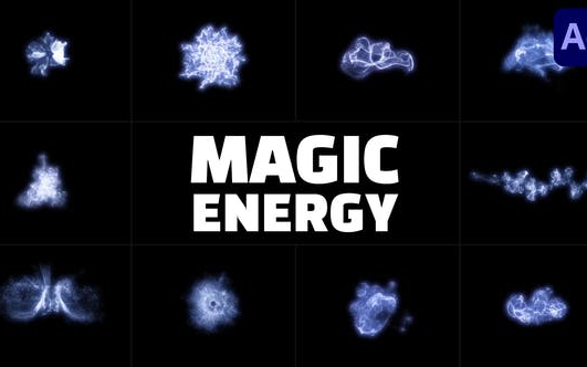 ae模板-透明粒子 能量魔法粒子 渲染好的不能更改