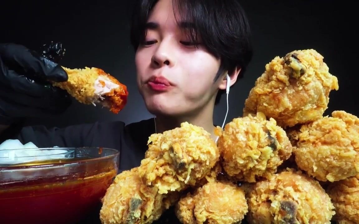 【chan sori】剪片头可爱小哥哥吃炸鸡腿