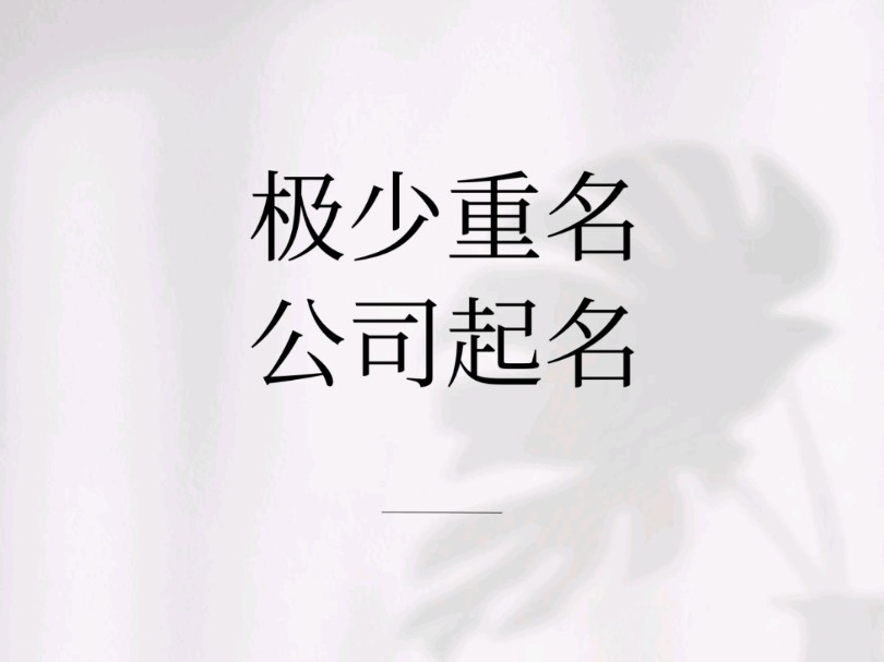 极少重名的公司名哔哩哔哩bilibili