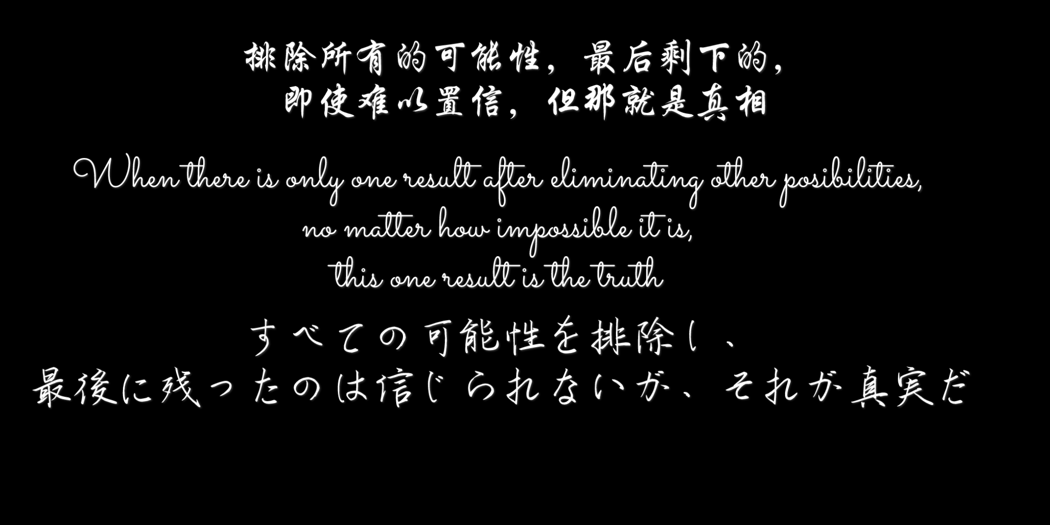 工藤新一福尔摩斯福尔摩斯的至理名言