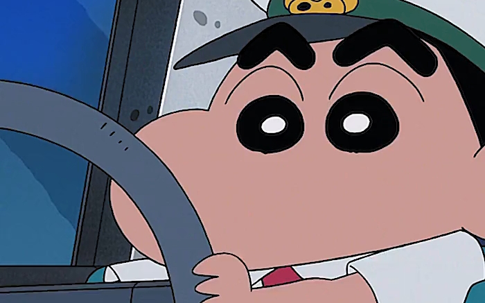 蜡笔小新#没想到小新长大后当起了出租车司机