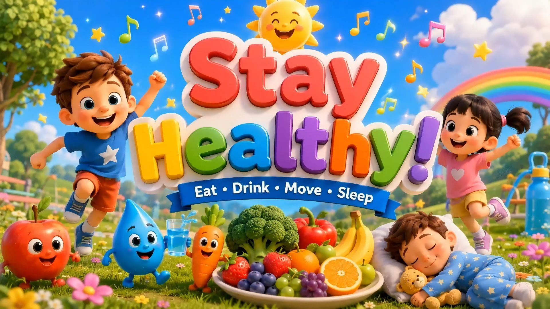 ? Stay Healthy! | 健康好习惯英文儿歌 ???? | 儿童英语启蒙动画