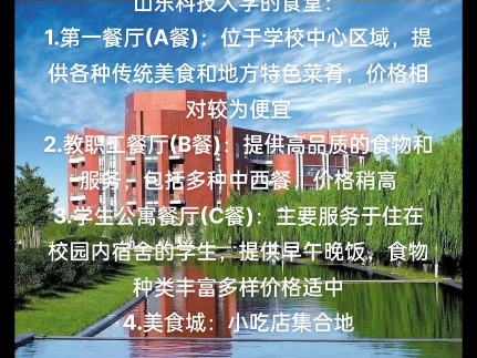 山东科技大学的食堂.