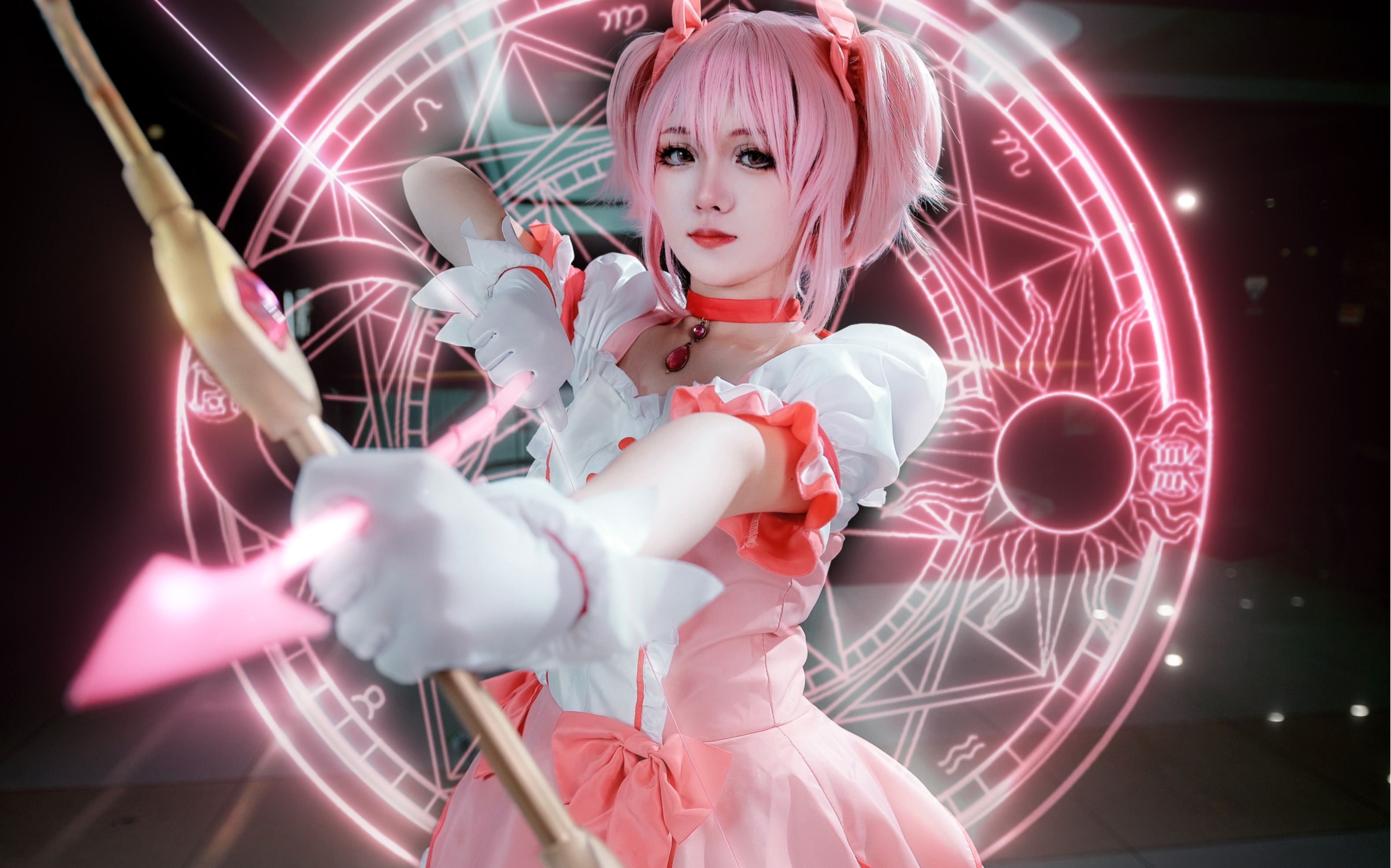 【魔法少女小圆 鹿目圆cos】"如果—我是说如果,有人跟你说能用魔法