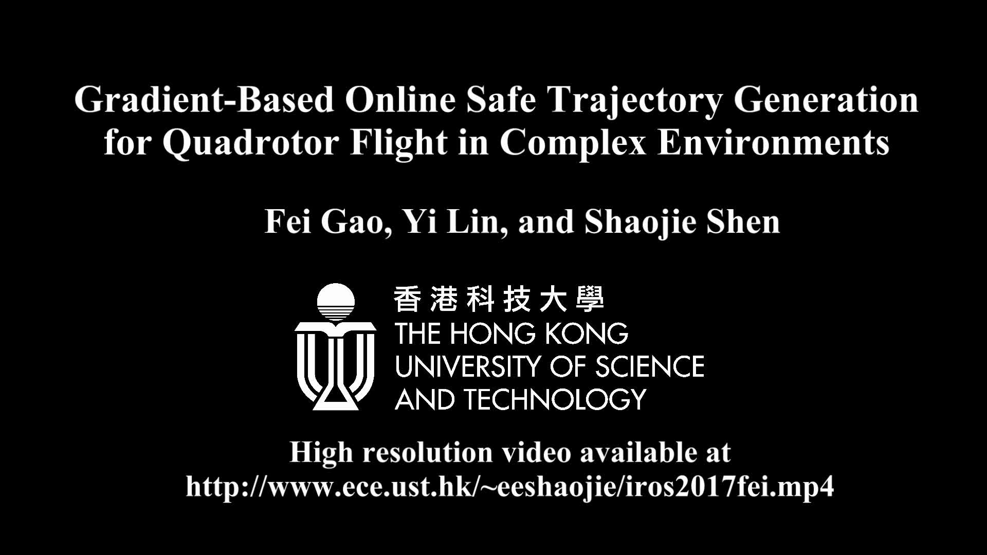 Iros 2017 gradient based online safe trajectory generation for
