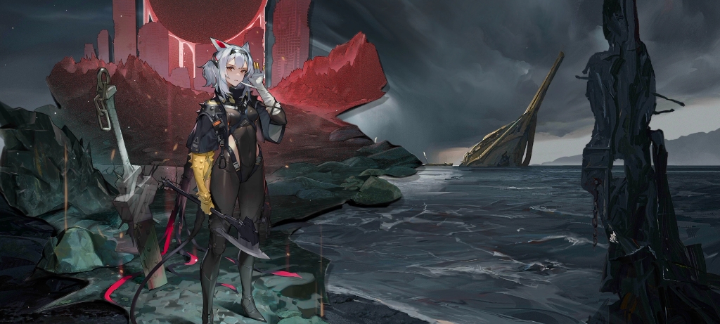 清道夫皮肤和新背景好配_哔哩哔哩bilibili_明日方舟