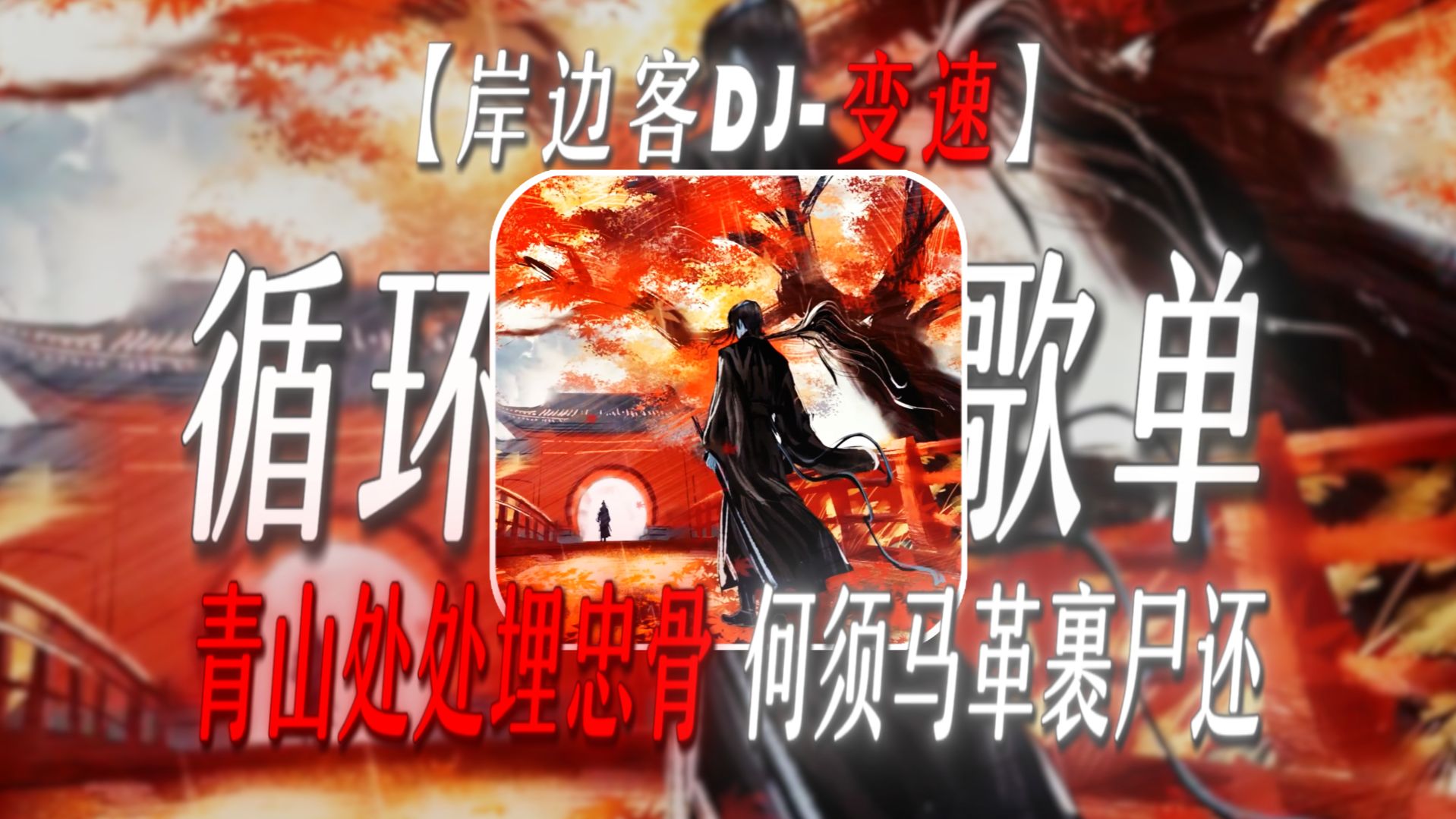【循环歌单】“青山处处埋忠骨，何须马革裹尸还”【岸边客DJ-变速】【致敬の小曲】