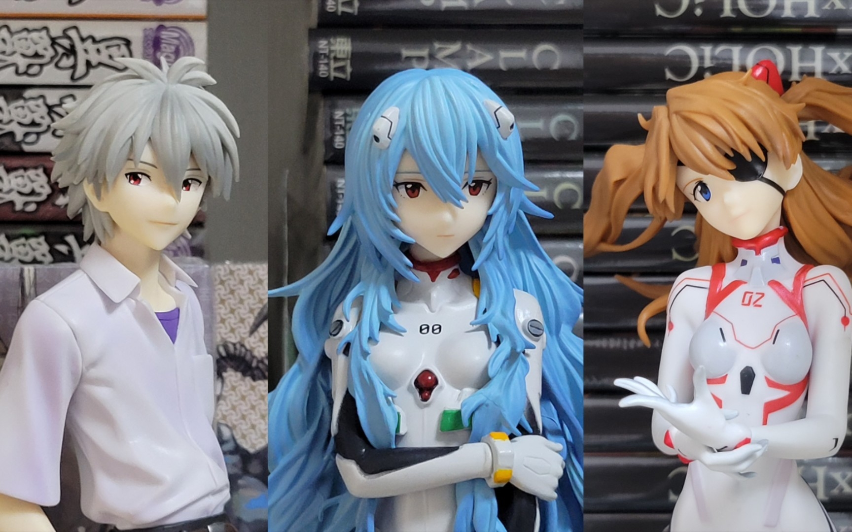 【eva 新世纪福音战士】最近到的gsc长发绫波丽和一番赏渚薰 开箱