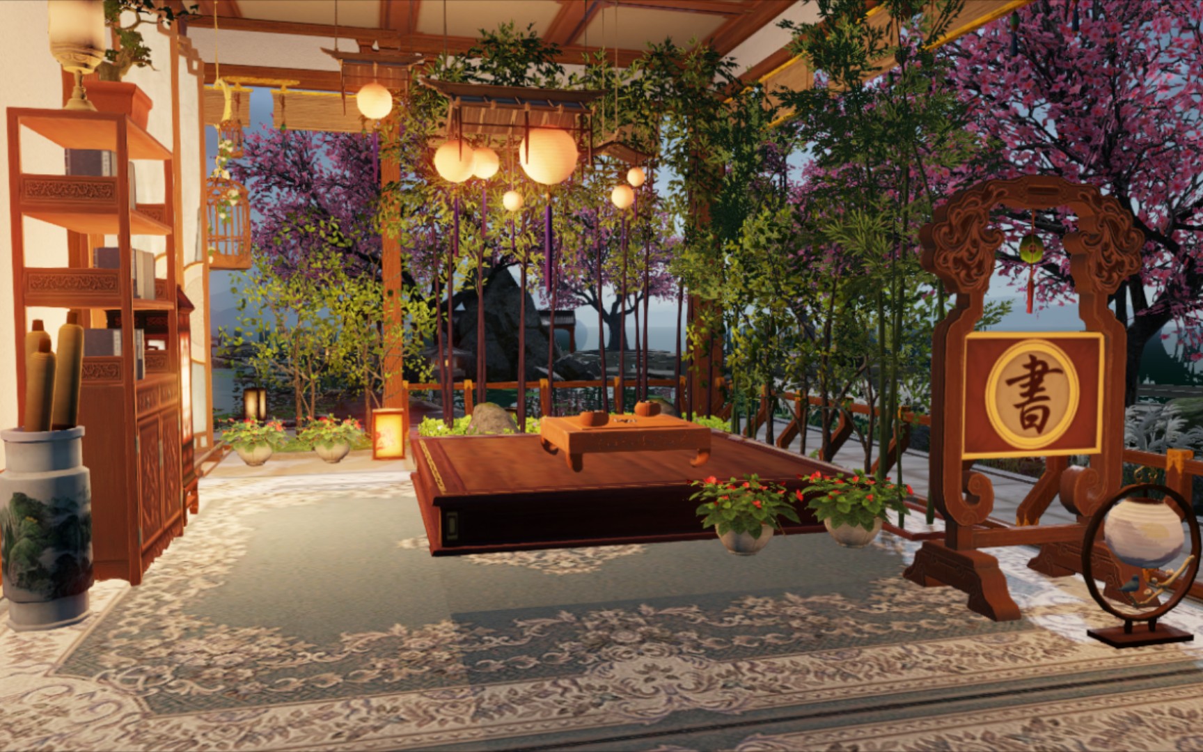 白酱油君 天涯明月刀家园室内 v区0氪.(云月居) 镜月小榭