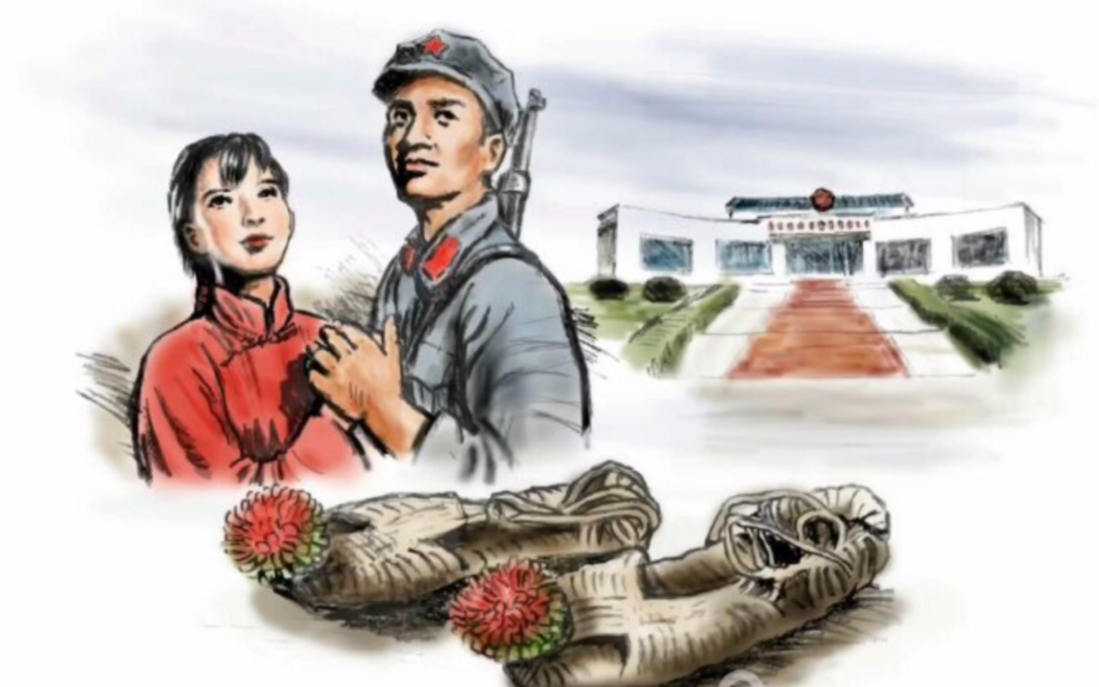 活动作品云讲国宝一双绣球草鞋讲述人胡晓琼中央红军长征出发纪念馆