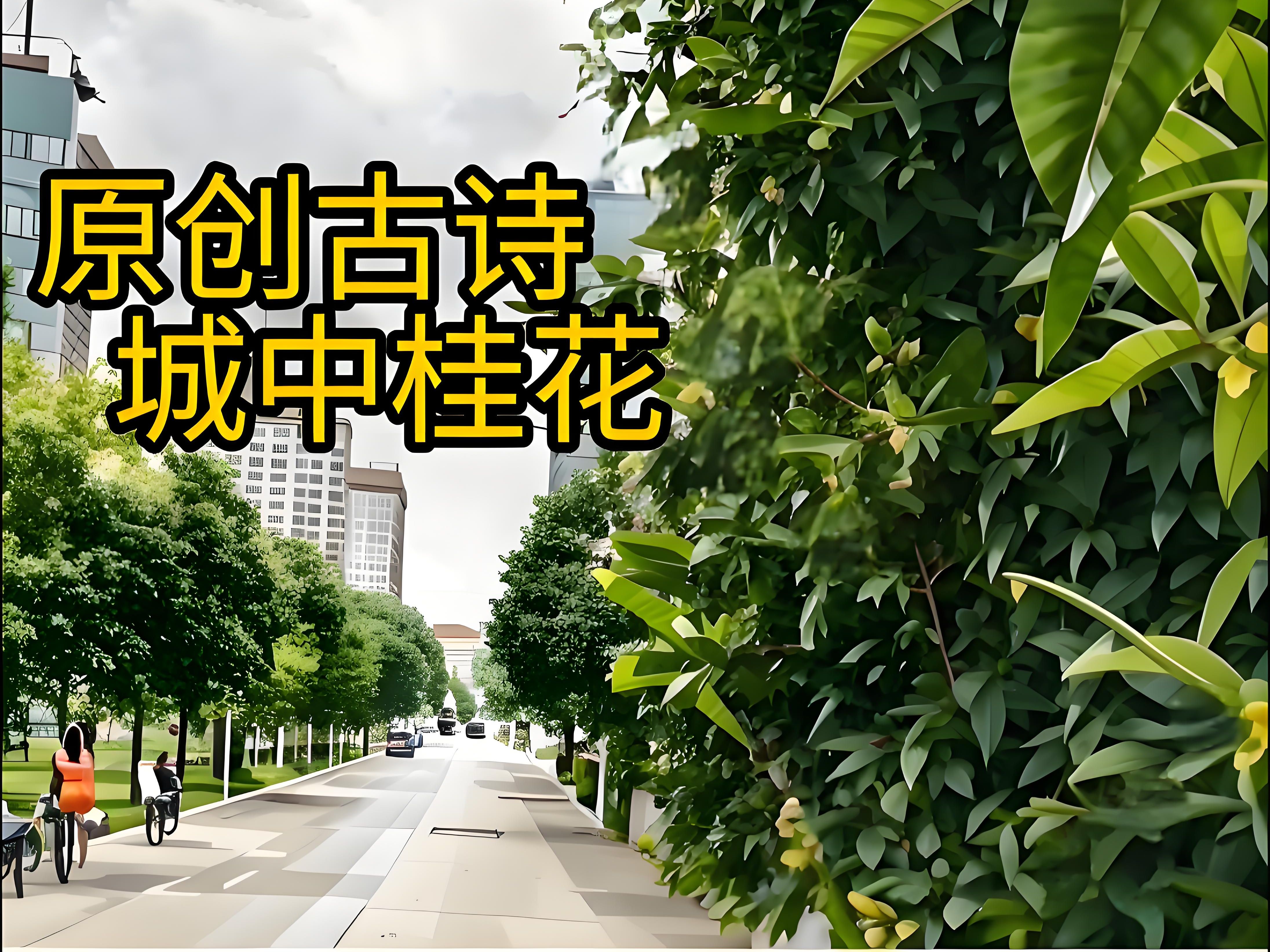 原创古诗:城中桂花.哔哩哔哩bilibili