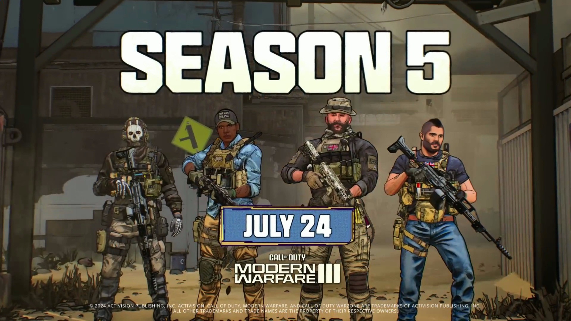 new season 5 multiplayer cel-shaded maps - call of duty- modern