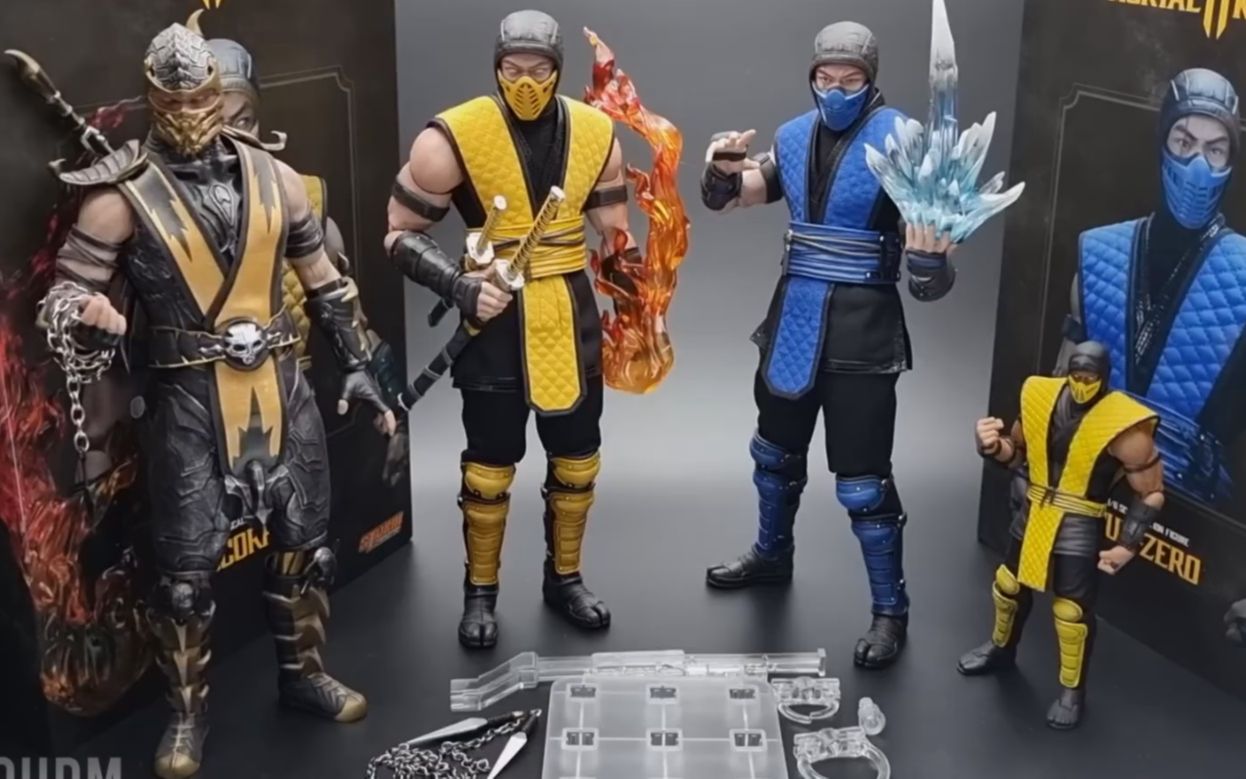 [图]真人快打SCORPION 1_6 Storm Collectibles Mortal Kombat 11 Unboxing e Review BR _ Dieg