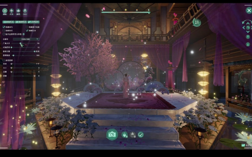 《剑网三》家园八号房,仿飞雪玉花台最终版实装