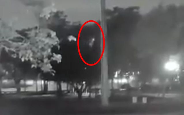 保安夜巡看到不明物体在飞行,疑似传说中的飞头降_哔哩哔哩_bilibili