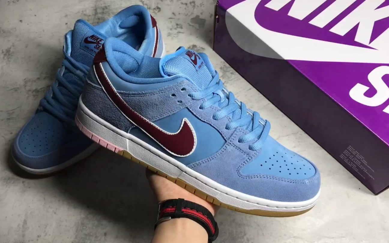 【全方位实拍】nike sb dunk low费城人 泡泡糖 dq4040-400