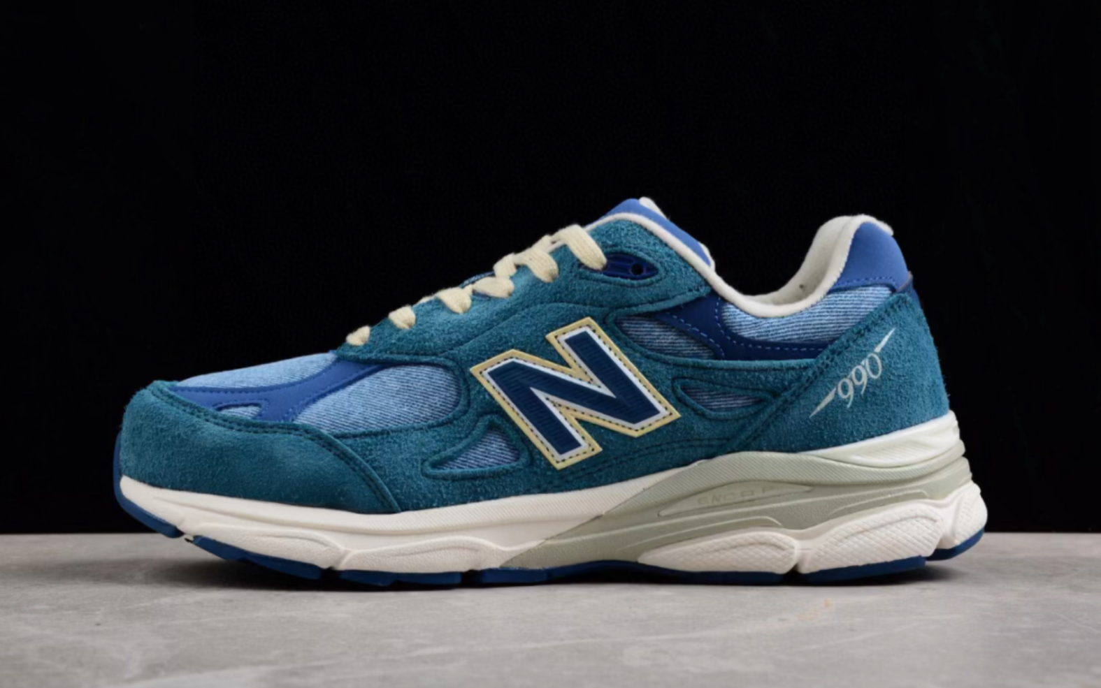 新百伦李维斯联名 levis x new balance 990 牛仔蓝美产复古跑步鞋