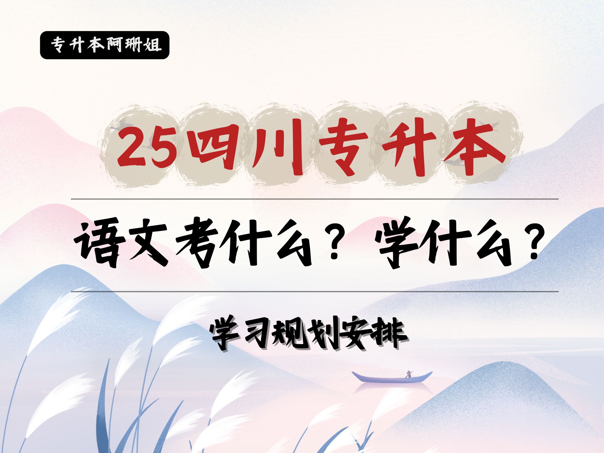 [图]2025四川专升本语文（学习规划/备考安排）