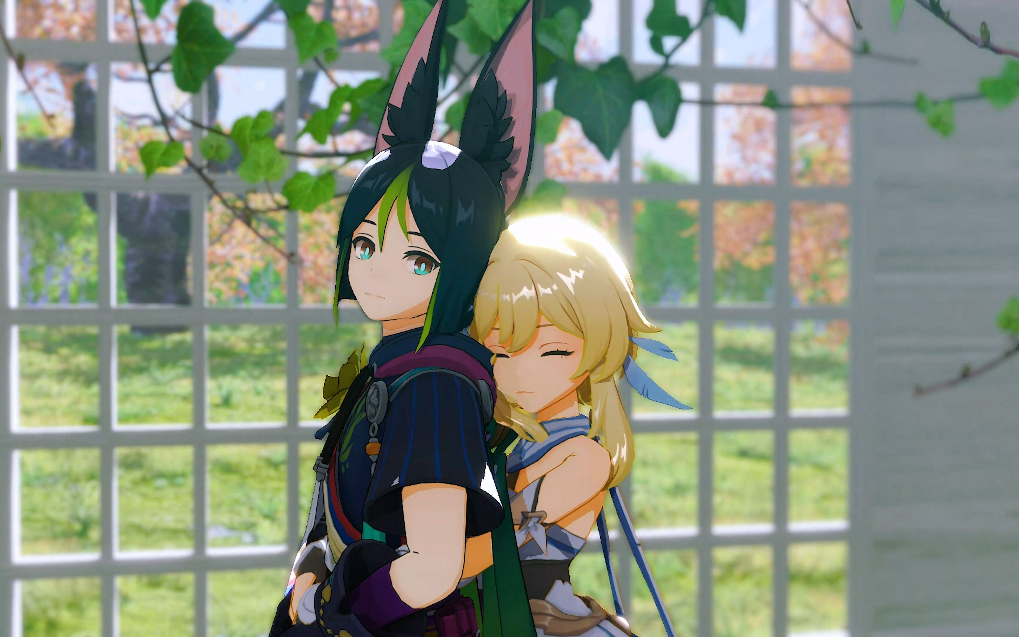 【原神mmd——78提纳里x荧78微剧情】《乙女解剖》你的存在是否