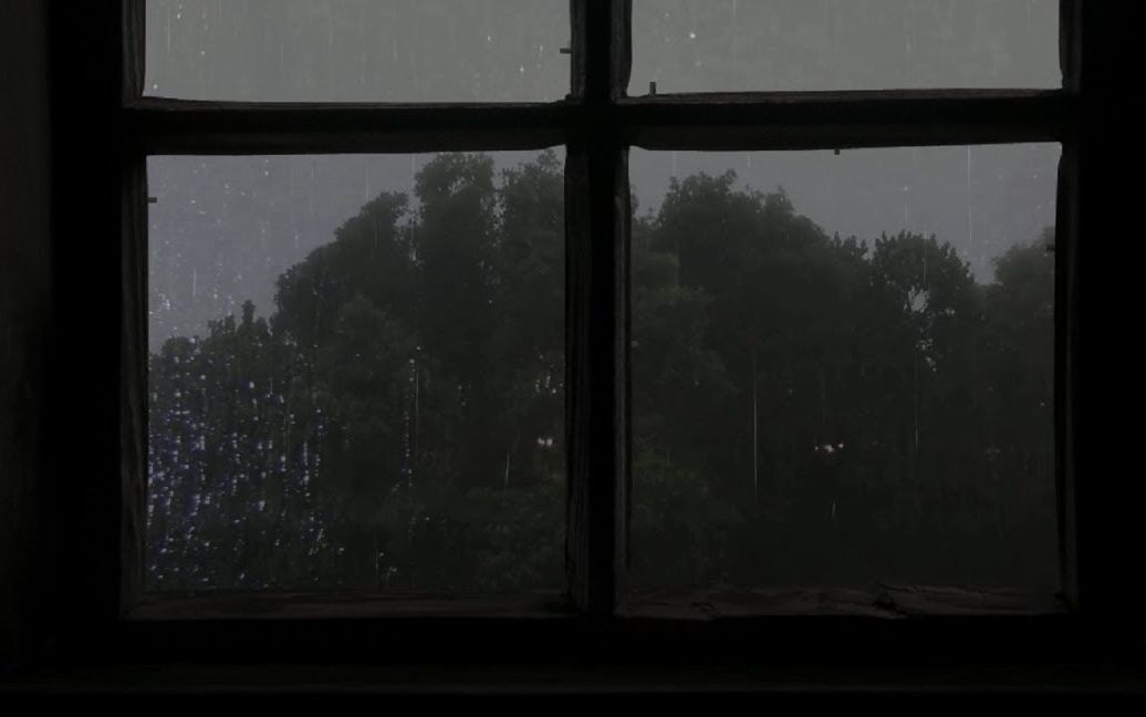 下雨趴窗户伤感图片图片