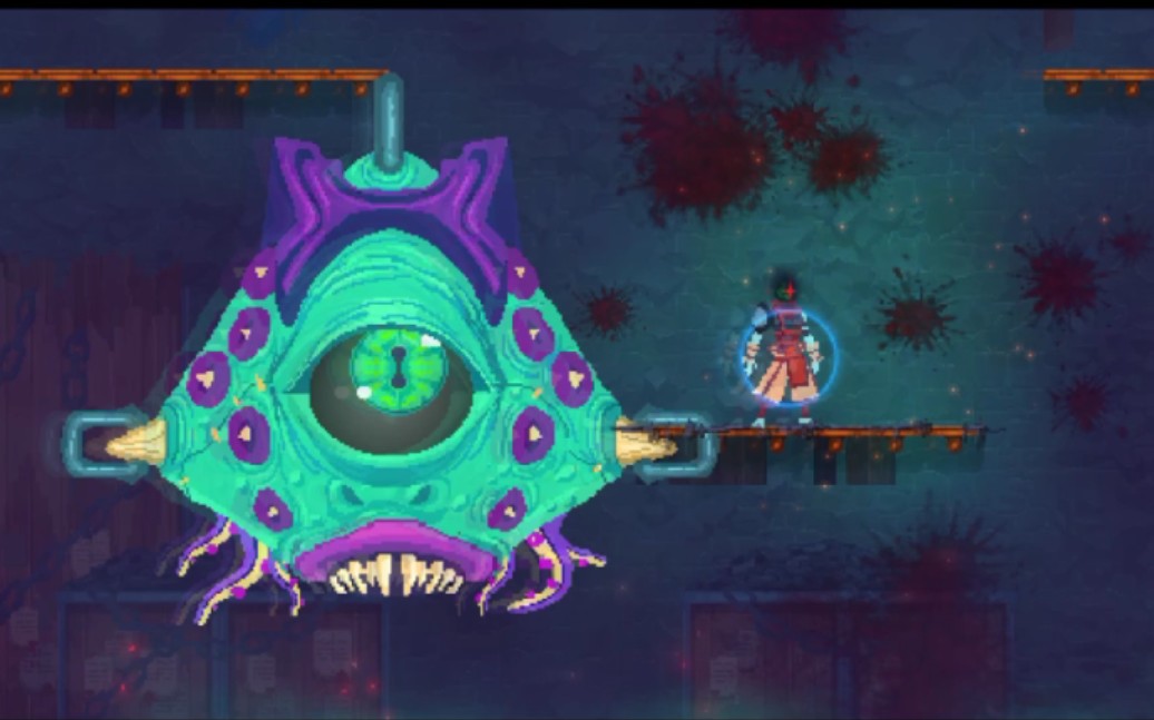 死亡细胞pe双盾绿流击杀四细胞大眼boss