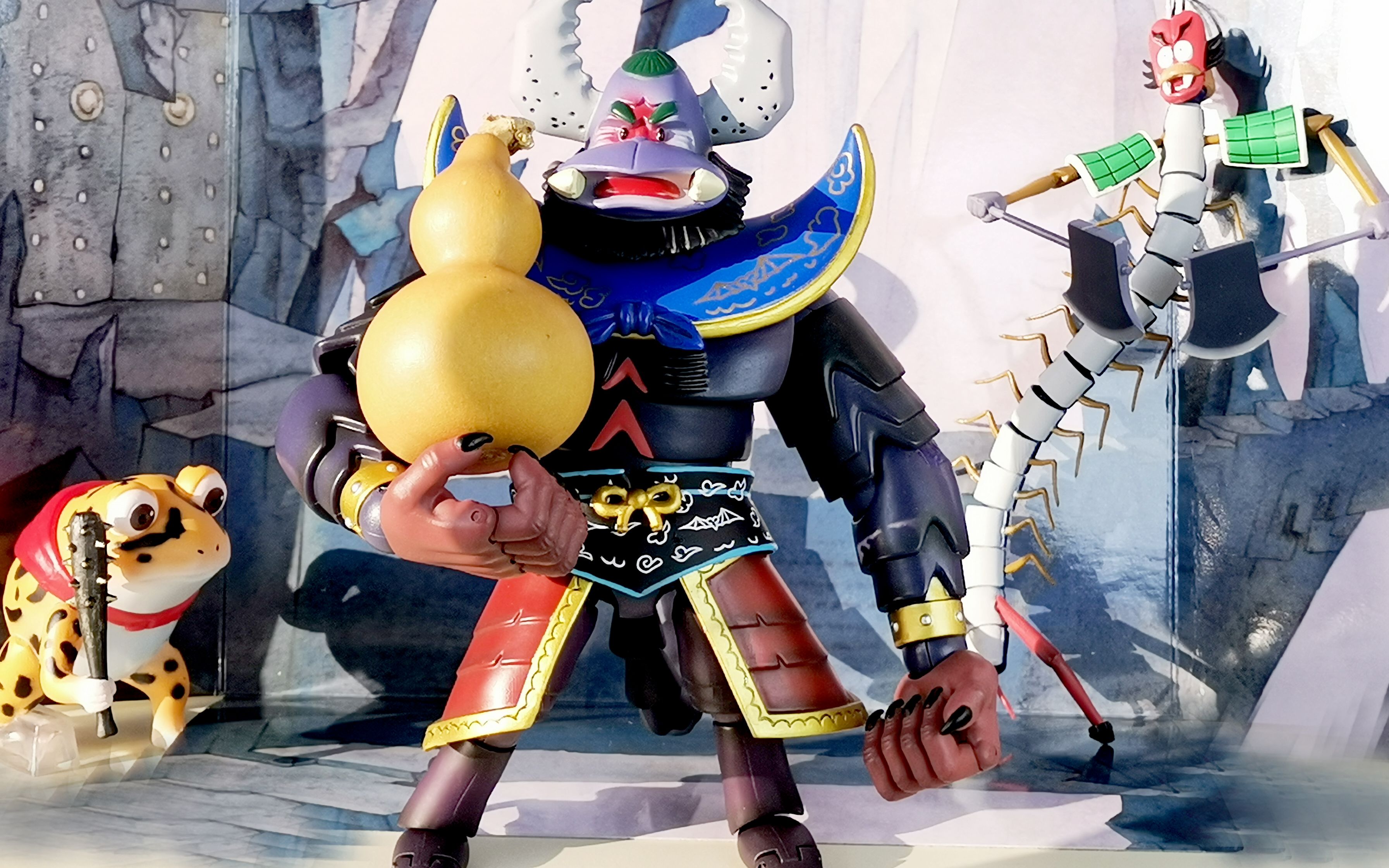 玩名堂-蝎子精&蜈蚣精套装 上海美术制片厂儿时的梦(于小帅的变形金刚