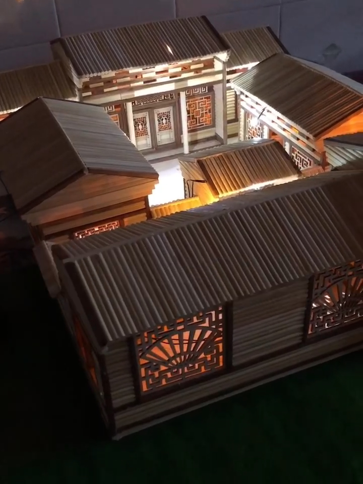 手工四合院觉得做的不错的给个赞吧