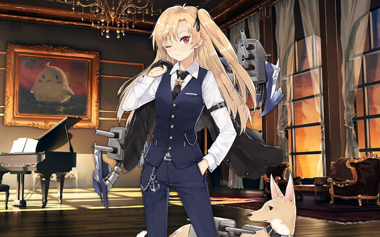 【碧蓝航线】克爹g小调live2d皮肤 你这样撩指挥官真的好吗 _(:48」