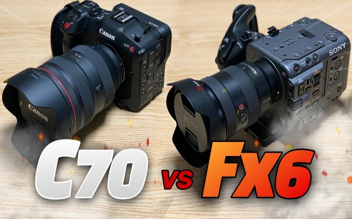 canon c70 vs sony fx6 comparison super 35mm angle of view