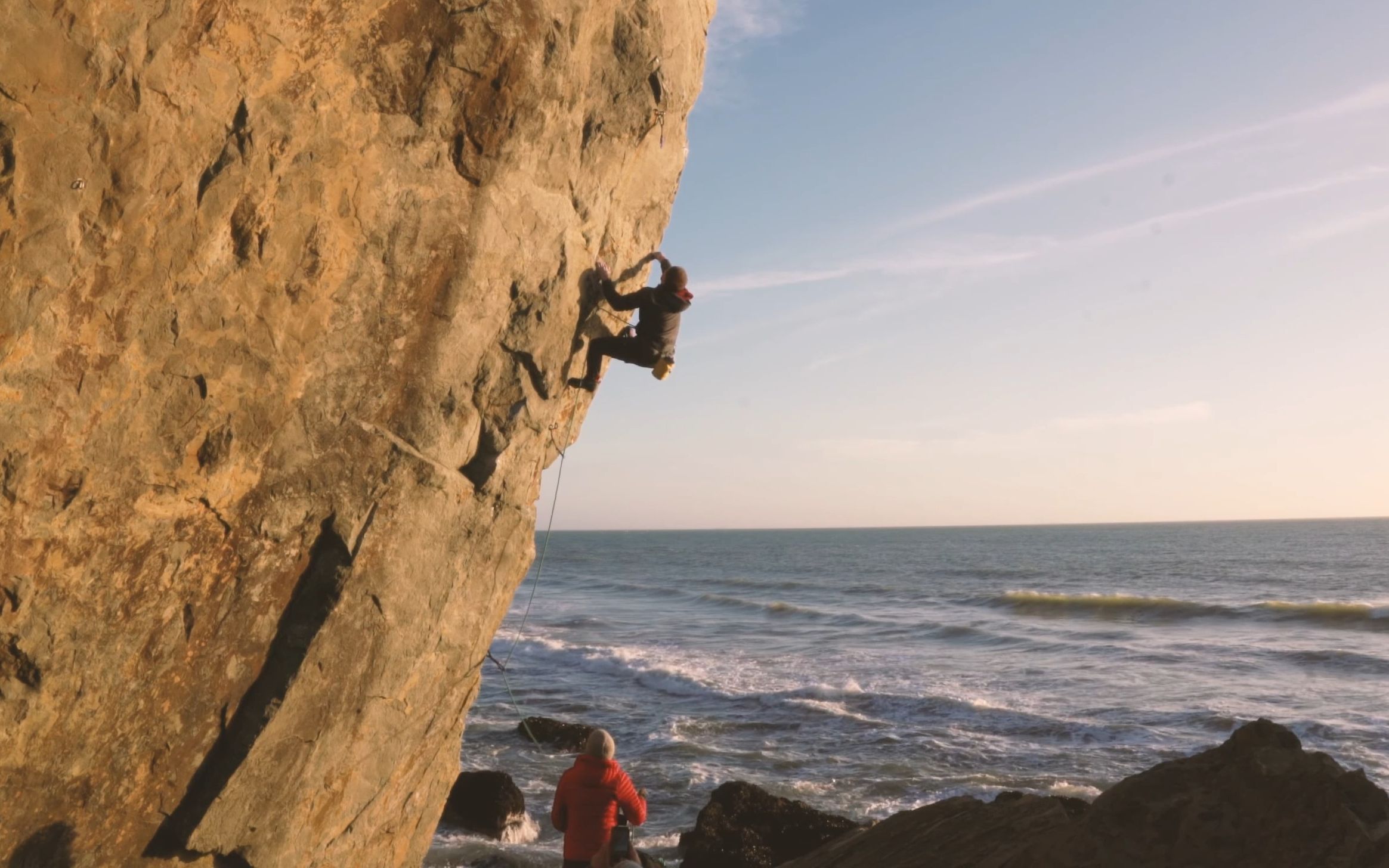 [攀岩] mickeys beach arete (w o chipped pocket) 5.