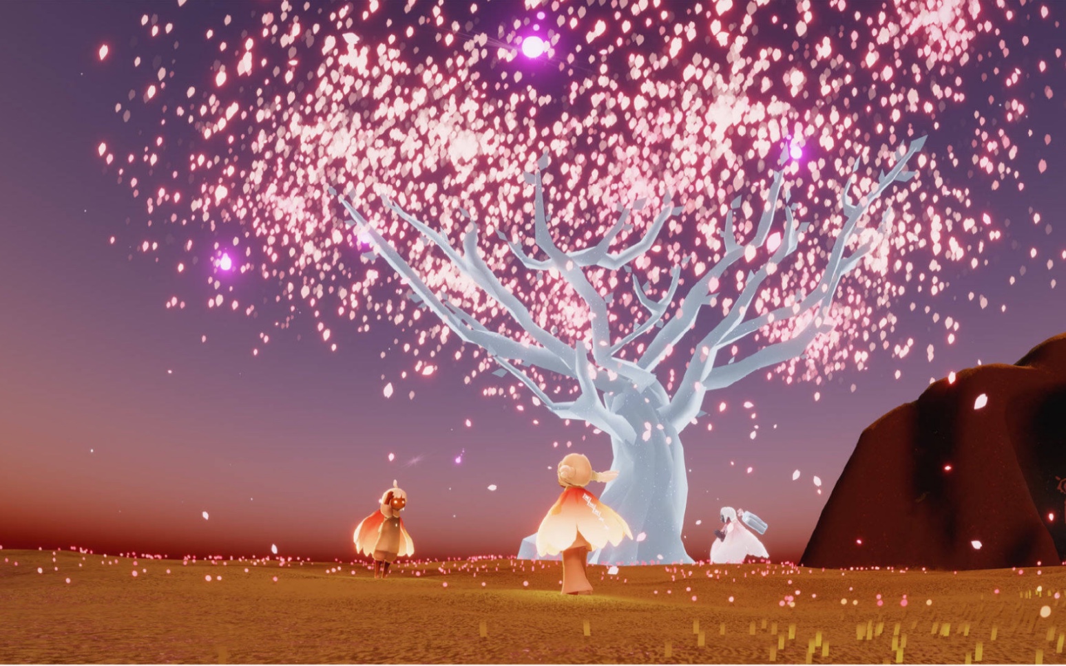 活动作品光遇游戏5月来旅行的指尖烟花先祖换了好看的发型和面具▽