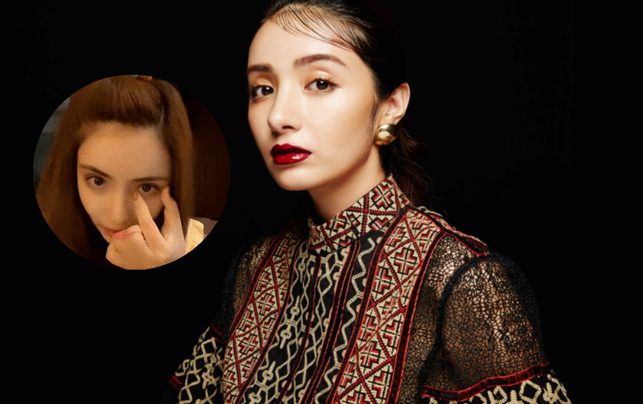 麦迪娜深夜自拍,半扎高马尾穿月子服状态好,被赞美过18岁少女