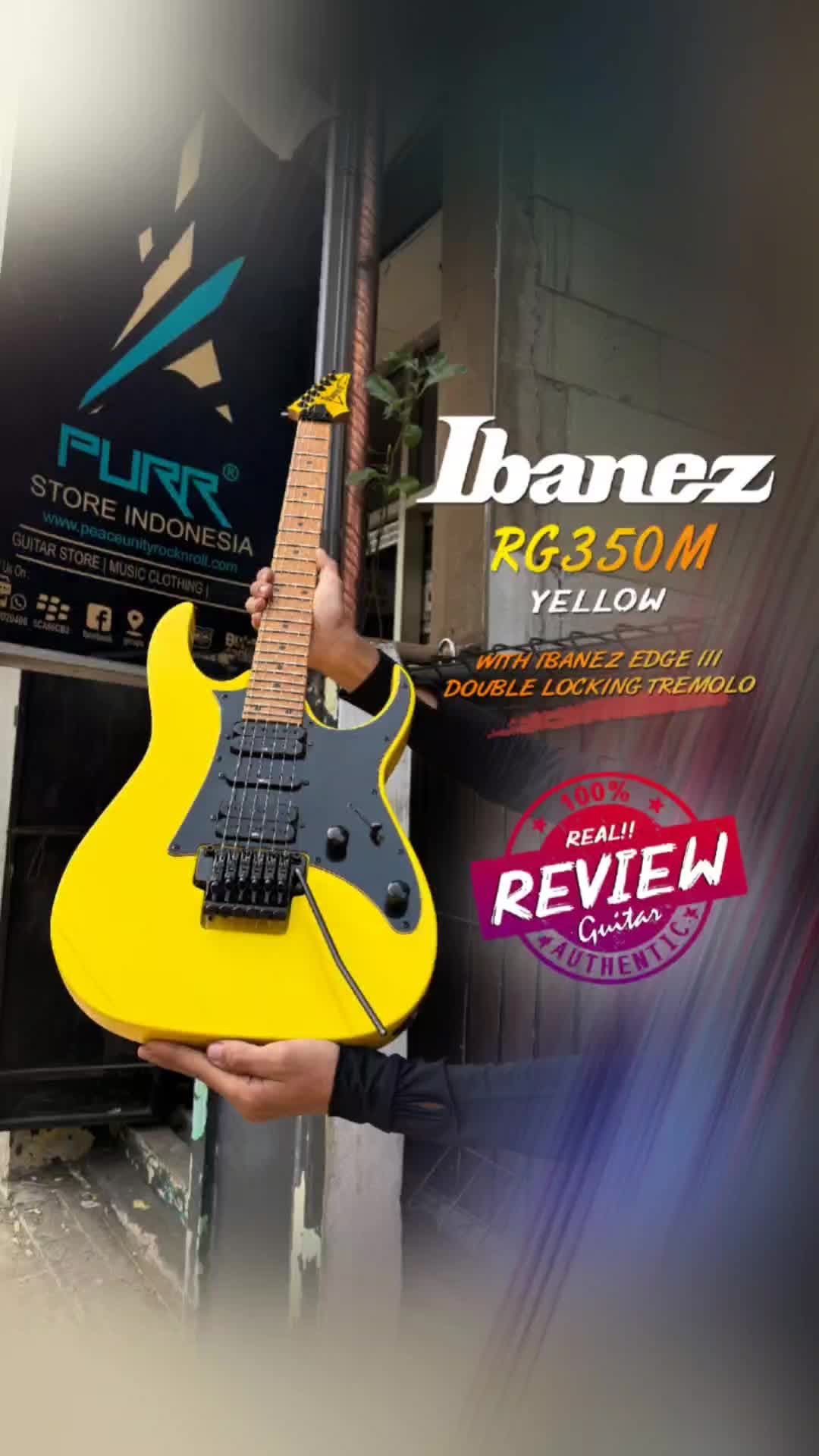 CAKEP BANGET INI SOB!IBANEZ RG350M登安匹配头架黄色饰面哔哩哔哩bilibili