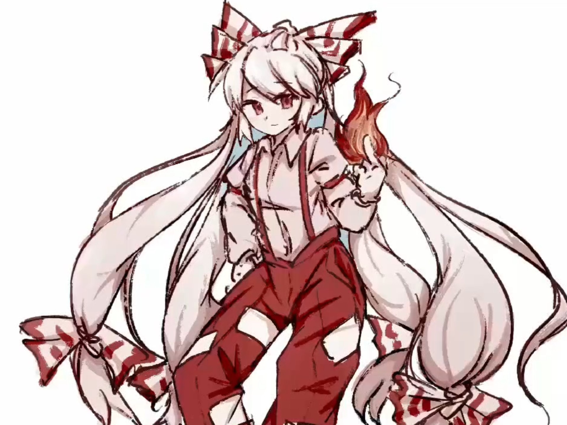 【画师百日绘挑战day93】藤原妹红