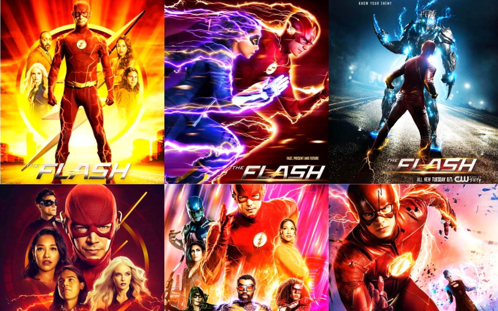 【the flash】1～9全季海报 永远的gg 永远的闪电侠!