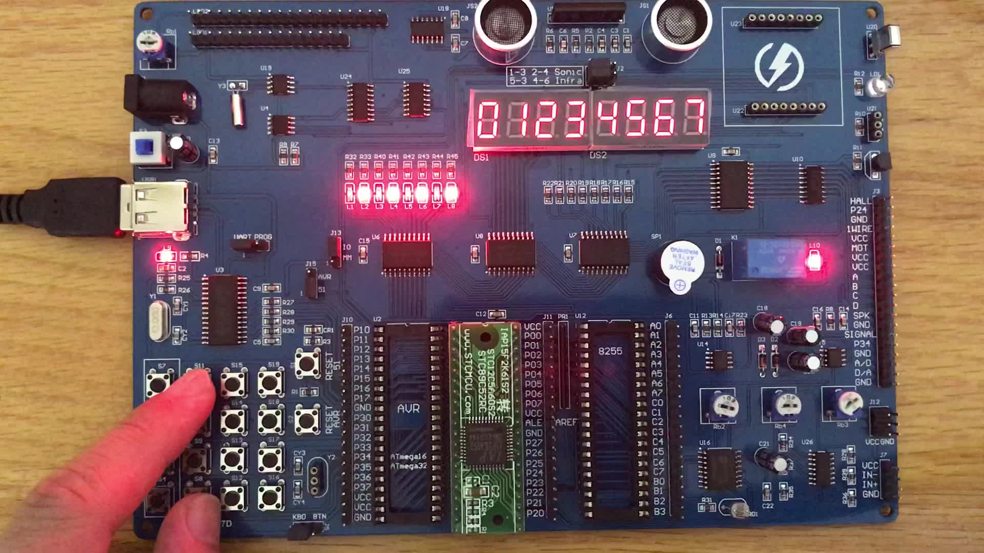 蓝桥杯单片机开发板ct107d板子测试视频教程演示 【电子设计工坊】